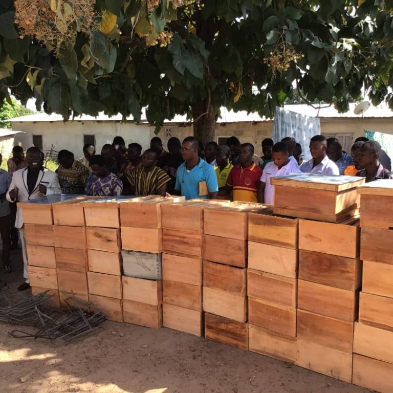 Trainees receive Bee keeping hives